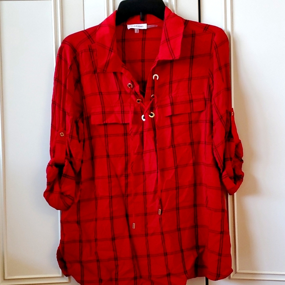 Plaid Blouse